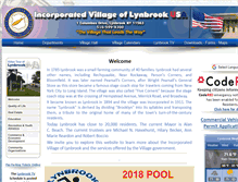 Tablet Screenshot of lynbrookvillage.net